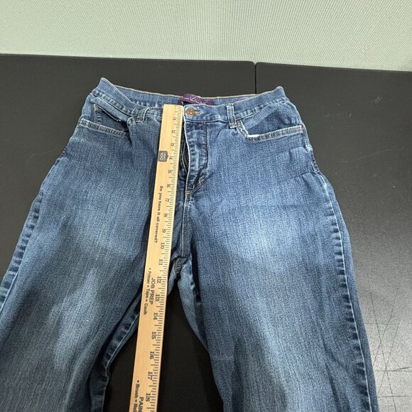 Gloria Vanderbilt Amanda Jeans Women’s 12 Blue Denim Straight-Leg Mid-Rise - Picture 6 of 9
